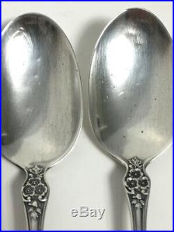 Gorham BUTTERCUP Sterling Silver Tea Spoon Old Marks Set of 8 Monogrammed 180g