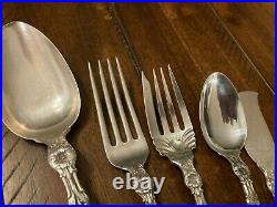 Gorham Lily Whiting Sterling Silver Place Set Setting Serving Spoon No Knife