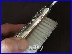 Gorham Sterling Silver #23 Round Hand Mirror and Brush Vanity Set Vintage 420.5G