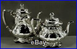 Gorham Sterling Silver Tea Set 1908 MARTELE