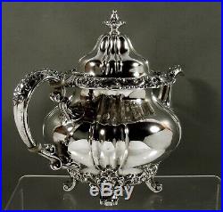 Gorham Sterling Tea Set 1903 Art Nouveau 81 Ounces