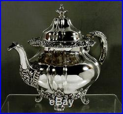 Gorham Sterling Tea Set 1903 Art Nouveau 81 Ounces
