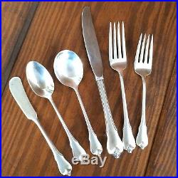 Grand Colonial by Wallace Sterling Silver 6 Piece Place Setting No Monogram