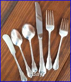 Grand Colonial by Wallace Sterling Silver 6 Piece Place Setting No Monogram