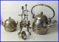 Great Antique Art Nouveau ChristofleTea and Coffee Set Bambou, Paris 1878-1889