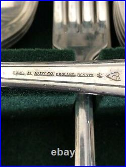 HARRODS 124 Piece GRECIAN Design Canteen Of Cutlery BUTLER Silver Service 12 Set