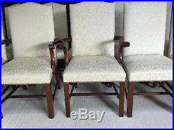 Harrods Ultra Opulent set 14 Hepplewhite style Chairs Pro French polished