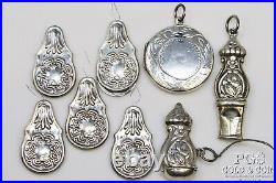 Heirloom REO Sterling Silver Sewing Set Replica Repousse Art Nouveau 41.2gr21598
