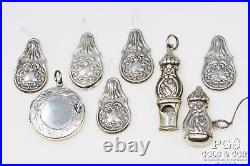 Heirloom REO Sterling Silver Sewing Set Replica Repousse Art Nouveau 41.2gr21598