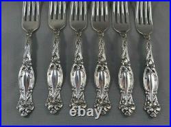 INTERNATIONAL Sterling FRONTENAC 7 1/8 inch LUNCHEON / PLACE FORKS SET OF 6