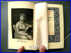 Jane Austen Novels Works Vintage First Edition Set 1892 Art Nouveau Gilt Edge