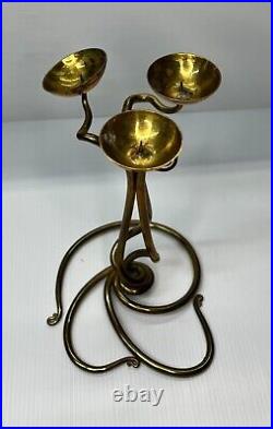 Joe Spoon Art Nouveau Candlesticks 1985 (Set of 2)