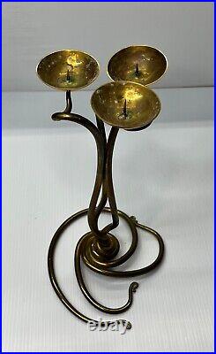 Joe Spoon Art Nouveau Candlesticks 1985 (Set of 2)