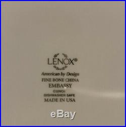 Lenox Embassy 5-piece Elegant Place Setting, Red, Gold & Cream Bone China USA