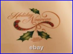 Lenox Holiday Nouveau Gold Set Of Four Square Luncheon Plates 9