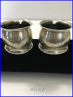 Lovely Set of Two Antique Art Nouveau Napkin Rings by LaPierre Mfg. Co