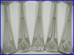 Lovely WMF Art Nouveau Tea Spoons Set Nº 34 8 pcs