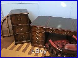 Magnificent George III Style Designer Desk Set Professionally French Polished