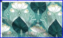 Nouveau Art Dragonfly Watercolour 100% Cotton Sateen Sheet Set by Spoonflower