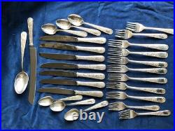 Old Maryland Engraved By Kirk Sterling Silver Flatware Set 26 pieces