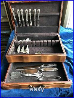 Old Maryland Engraved By Kirk Sterling Silver Flatware Set 26 pieces