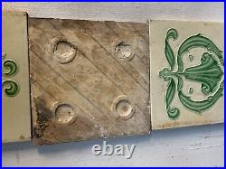 Original Victorian Fireplace Set 10 ART NOUVEAU Fireplace Tiles