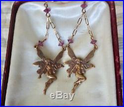 Pididdly Links Sought After Art Nouveau Fairy Necklace Earring Set
