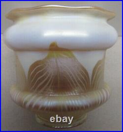 QUEZAL Set 4 Gold Pulled Feather Shades Scarce Shape Perfect Condition 4 1/4