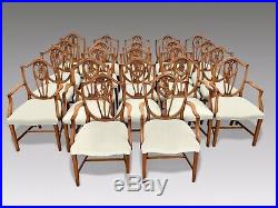 RARE Amazing set of 22 Prince of Wales style dining Chairs Pro French polished