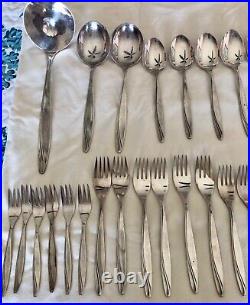 Rare, 1939 Art Nouveau Pattern, Bader 100 German Heavy Silverplate Flatware 48pc