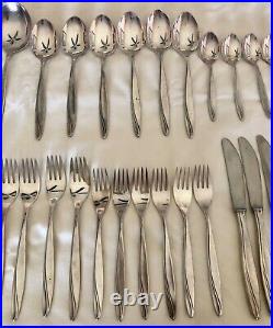 Rare, 1939 Art Nouveau Pattern, Bader 100 German Heavy Silverplate Flatware 48pc