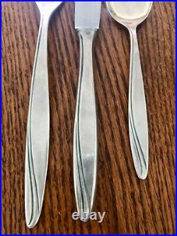 Rare, 1939 Art Nouveau Pattern, Bader 100 German Heavy Silverplate Flatware 48pc