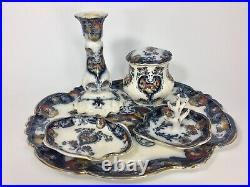 Rare Antique Art Nouveau Vanity Dressor Set Losol Ware Cromer Ceramic Complete