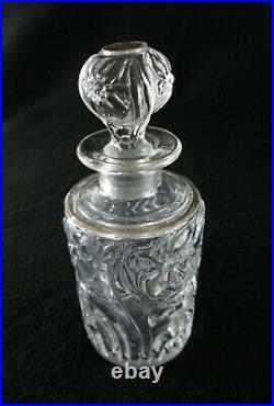 Rare Antique BACCARAT Crystal Rosaces Multiples Vanity Perfume Bottle Set