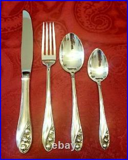 Rare Lily of the Valley Gorham 125 Piece Set Sterling Silver Flatware Exc Cond