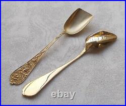 Rare Set 6 Dessert Spoons Art Nouveau WMF Style 800 Silver Italy 1900