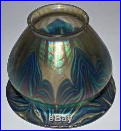Rare Set Of Four Antique Art Nouveau, Antique Art Glass Lamp Shades