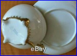 Rare Vintage Nippon Hand Painted Moriage Gold Cup & Saucer Set