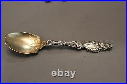 Rare Whiting Lily Sterling silver 12 piece ice cream serving set