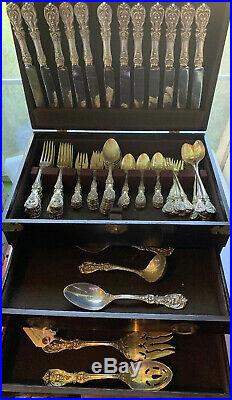 Reed & Barton Francis I 85pcs Silverware 6-Pc PlaceSetting For 12 FREE SHIPPING
