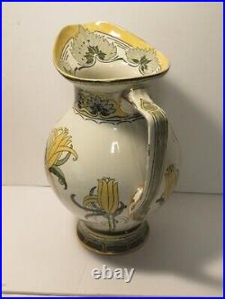 Royal Doulton Lily Pattern Art Nouveau Pitcher and Bowl Set