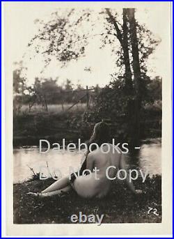 SUPERB Set of 3 Orig Photos 1920 Beautiful Nude Woman Outdoors C W Gilhousen