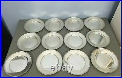 Set 12 Baltimore Silversmiths Mfg Co Sterling Silver Bread Butter Plates 1905