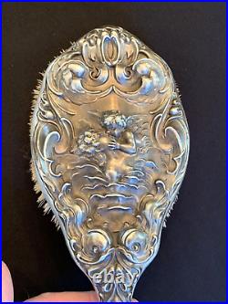 Set Antique Unger Brothers Kerr Loves Dream Art Nouveau Sterling Silver Vanity