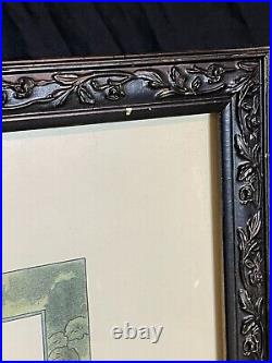 Set Framed Art Nouveau Floral Botanical Framed Flower Prints Henry Lambert 16x20