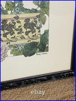 Set Framed Art Nouveau Floral Botanical Framed Flower Prints Henry Lambert 16x20