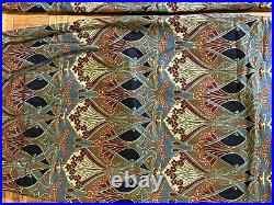 Set Of 4 Liberty Art Nouveau Curtains Professionally Lined Lovely Condition