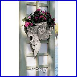 Set of 2Art Nouveau French Spring & Summer Lady Wall Planter Sculpture Greenman