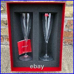 Set of 2 Baccarat Dom Perignon Crystal Champagne Flute #1845244 NIB