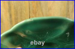 Set of 4 French Antique Majolica Oyster Celadon Seafoam Blue Green GIEN Marked